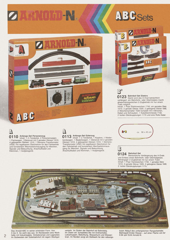 Seite 4 Arnold Katalog N-Modellbahnen 1979-1980