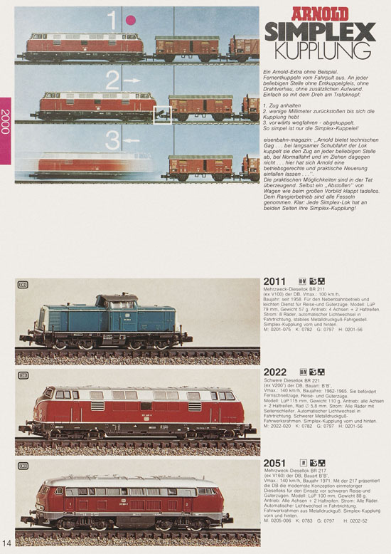 Arnold Katalog N-Modellbahnen 1979-1980