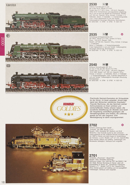 Seite 20 Arnold Katalog N-Modellbahnen 1979-1980