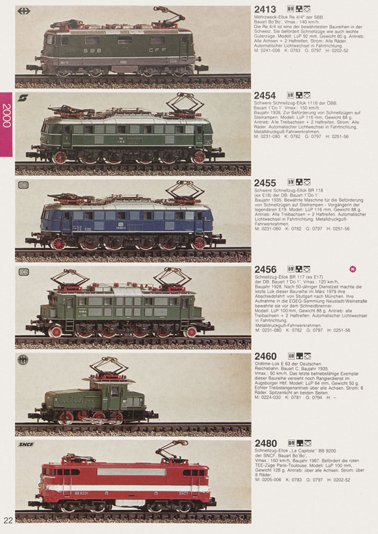Seite 24 Arnold Katalog N-Modellbahnen 1979-1980