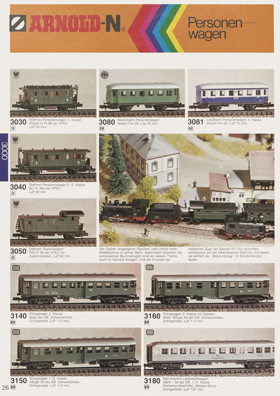 Seite 28 Arnold Katalog N-Modellbahnen 1979-1980