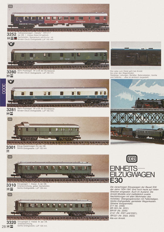 Seite 30 Arnold Katalog N-Modellbahnen 1979-1980