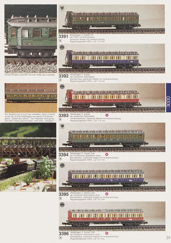 Seite 33 Arnold Katalog N-Modellbahnen 1979-1980