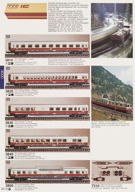 Seite 36 Arnold Katalog N-Modellbahnen 1979-1980