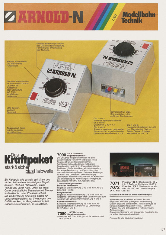 Seite 59 Arnold Katalog N-Modellbahnen 1979-1980