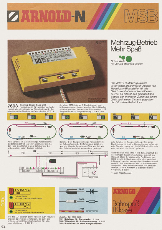 Seite 64 Arnold Katalog N-Modellbahnen 1979-1980