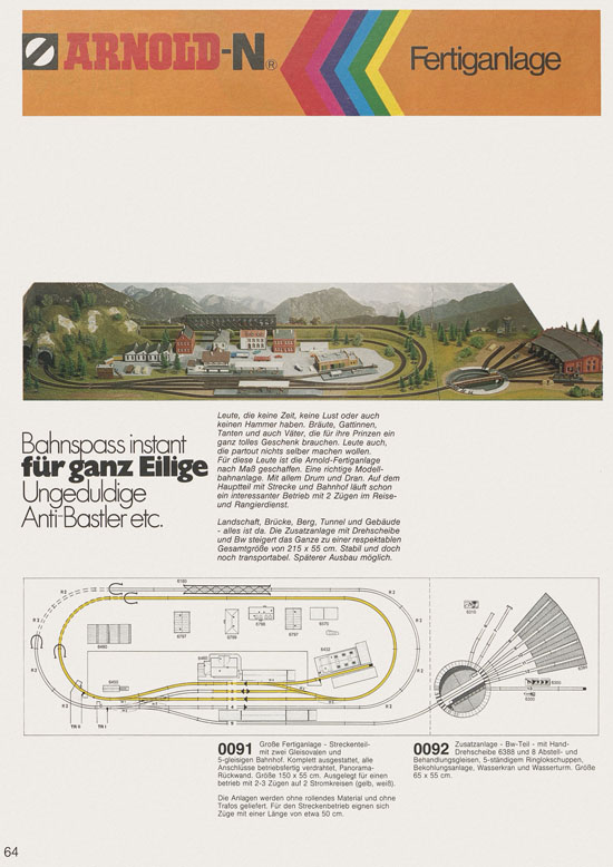 Seite 66 Arnold Katalog N-Modellbahnen 1979-1980