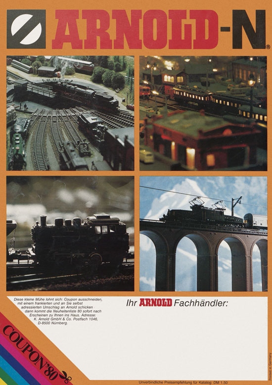 Seite 68 Arnold Katalog N-Modellbahnen 1979-1980