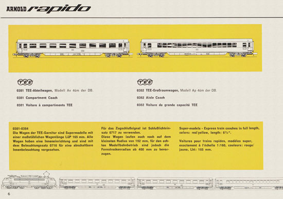 Arnold rapido Neuheiten 1967