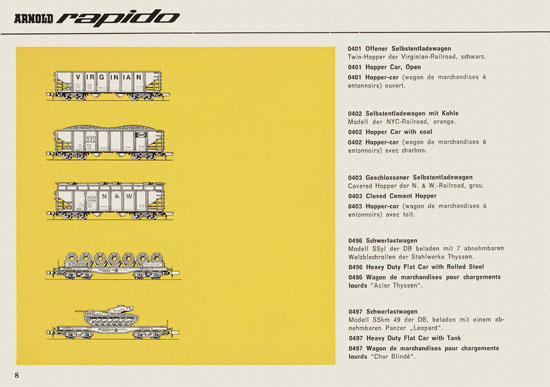 Arnold rapido Neuheiten 1967