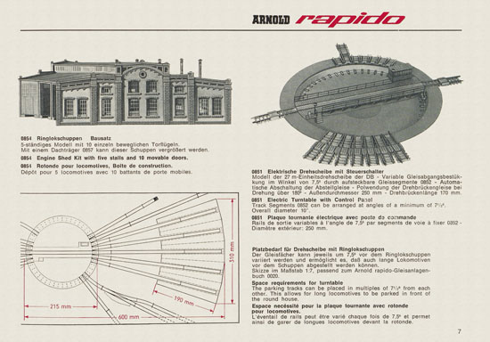 Arnold rapido Neuheiten 1968