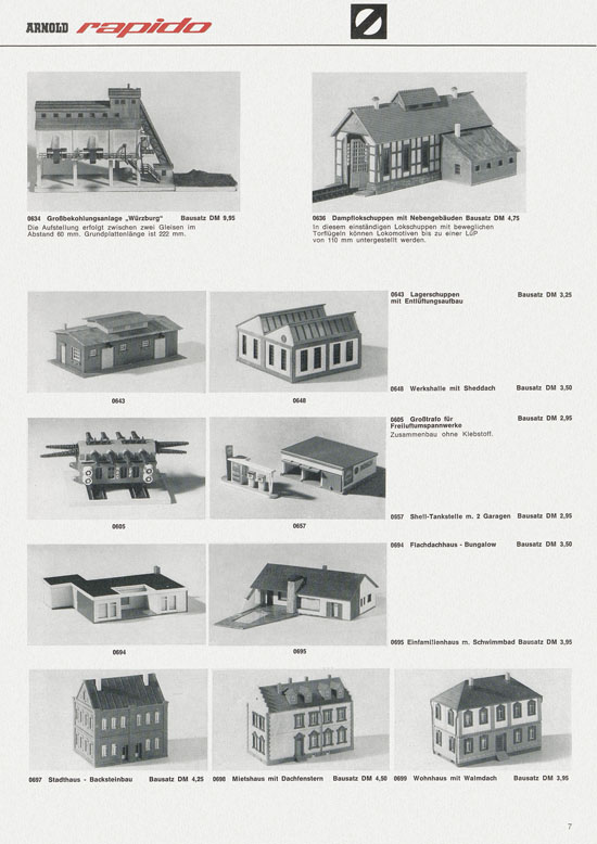 Arnold rapido Neuheiten 1970-1971