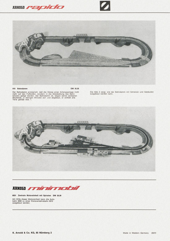 Arnold rapido Neuheiten 1970-1971