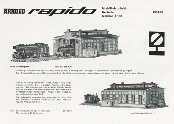 Arnold rapido Neuheiten 1963-1964