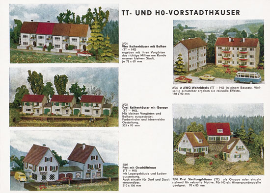Auhagen Bausätze Katalog 1970