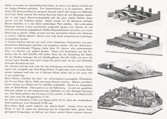 Auhagen Bausätze Katalog 1970