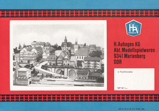 Auhagen Bausätze Katalog 1971