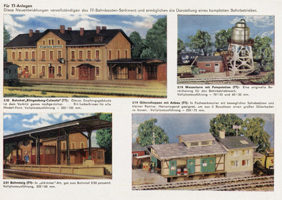 Auhagen Bausätze Katalog 1972