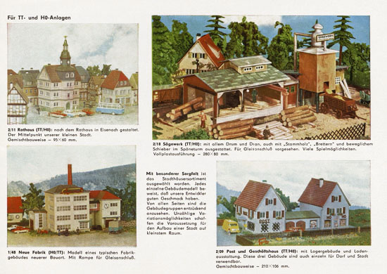 Auhagen Bausätze Katalog 1972