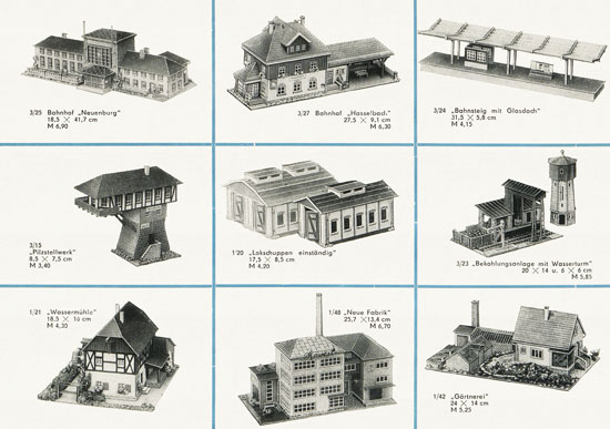 Auhagen Bausätze Katalog 1968-1969