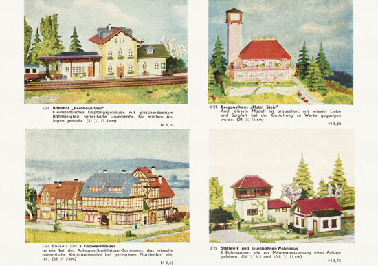 Auhagen Bausätze Katalog 1968-1969
