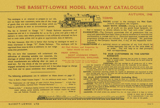 Bassett-Lowke Gauge 0 Scale Model Railways 1948