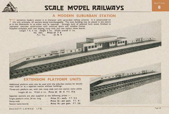 Bassett-Lowke Gauge 0 Scale Model Railways 1948