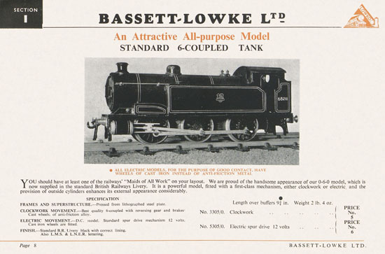 Bassett-Lowke Gauge 0 Scale Model Railways 1952