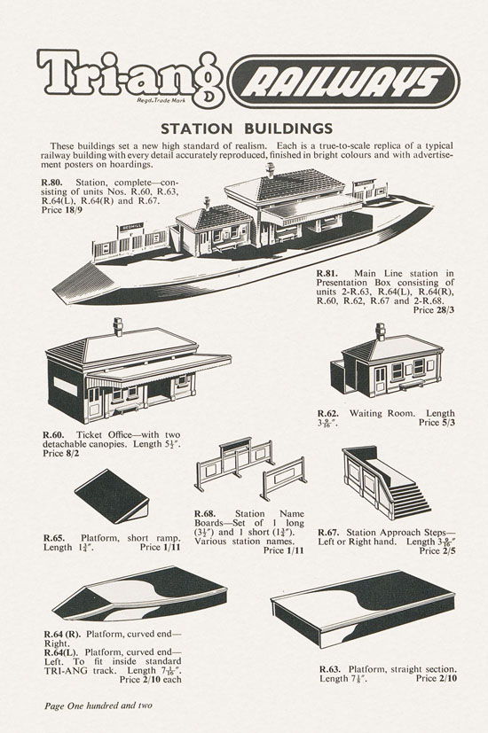 Bassett-Lowke Model Railways Gauge 0 and Gauge 00 catalog 1954