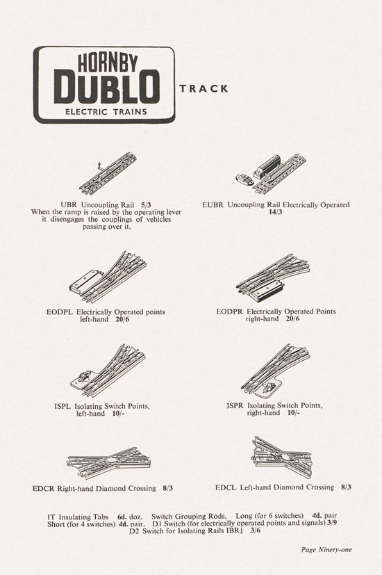 Bassett-Lowke Model Railways Gauge 0 and Gauge 00 catalog 1954