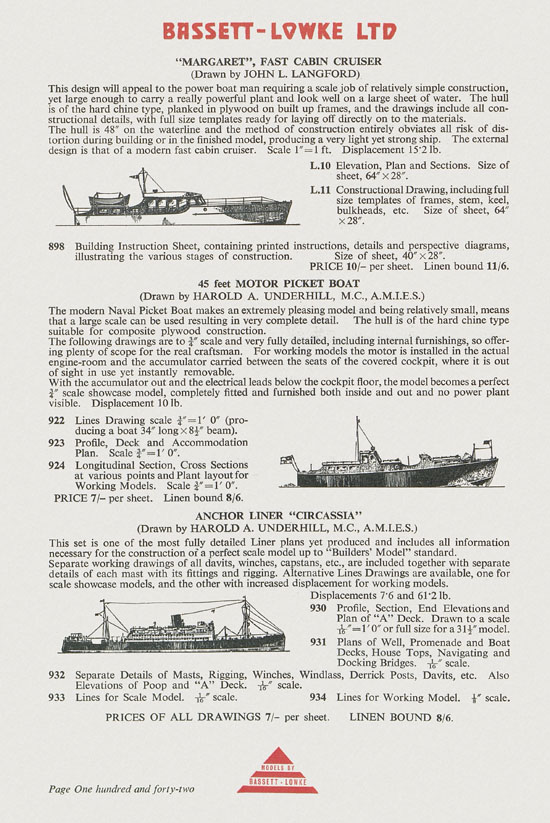 Bassett-Lowke Model Railway and Engineering catalogue 1959