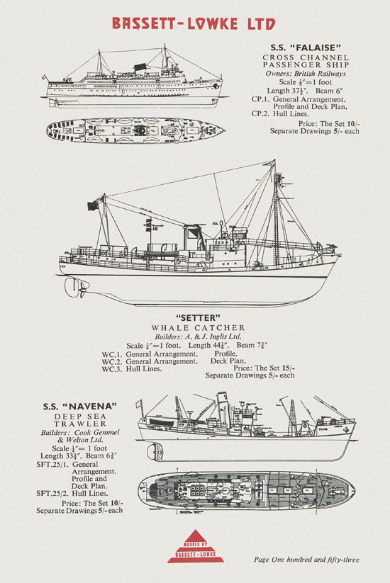 Bassett-Lowke Model Railway and Engineering catalogue 1959