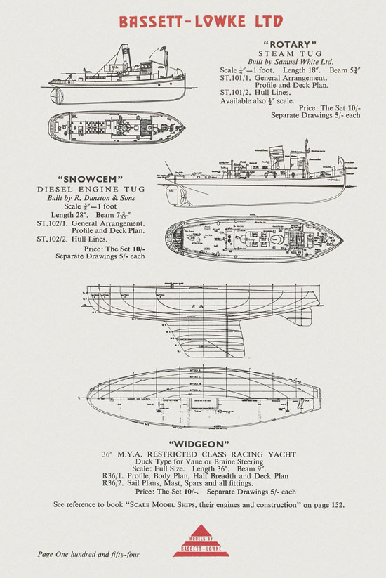 Bassett-Lowke Model Railway and Engineering catalogue 1959