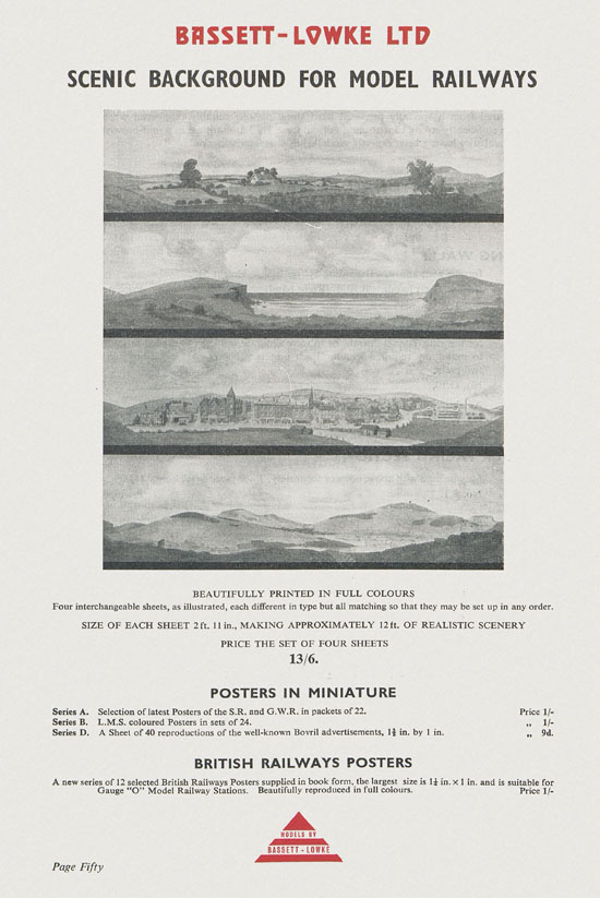 Bassett-Lowke Model Railway and Engineering catalogue 1959