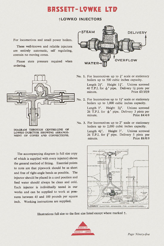 Bassett-Lowke Model Railway and Engineering catalogue 1959