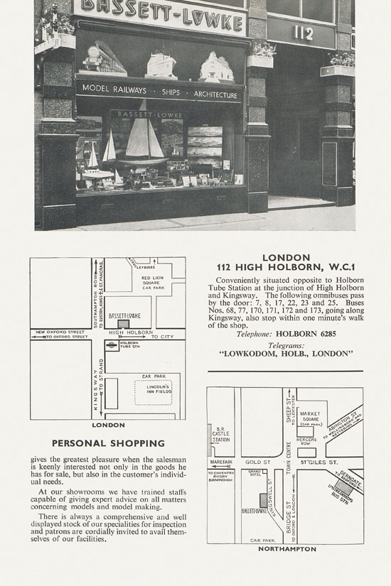 Bassett-Lowke catalogue 1960