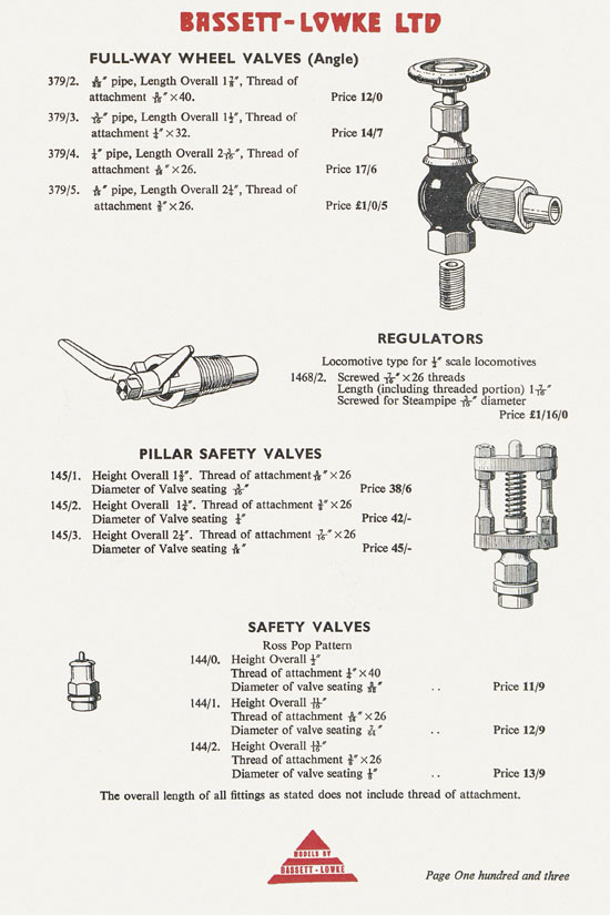 Bassett-Lowke catalogue 1960