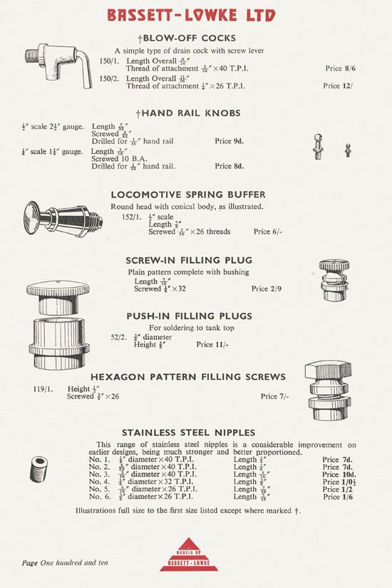 Bassett-Lowke catalogue 1960