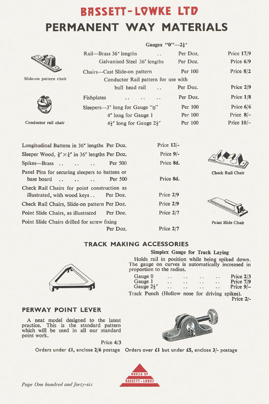 Bassett-Lowke catalogue 1960