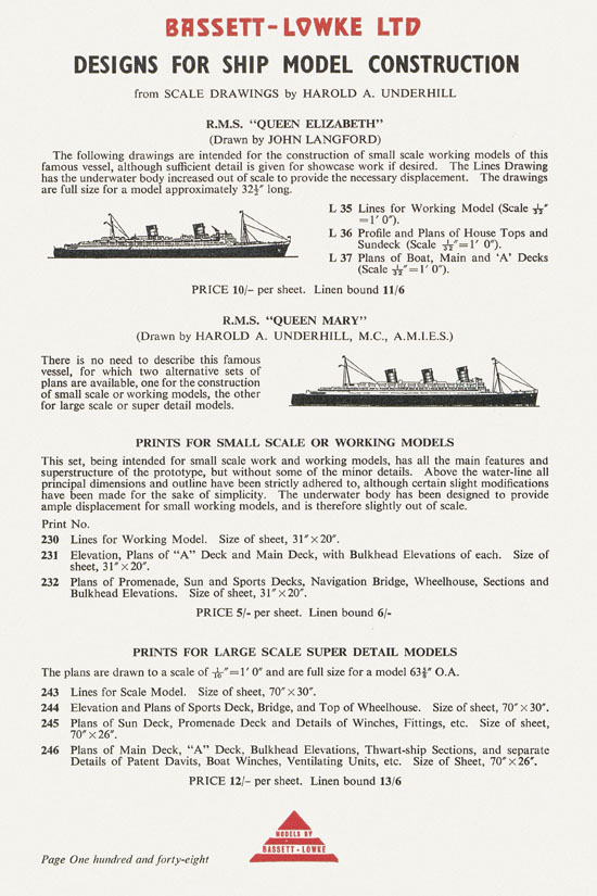 Bassett-Lowke catalogue 1960