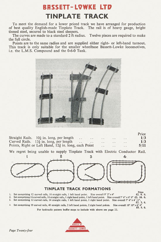 Bassett-Lowke catalogue 1960