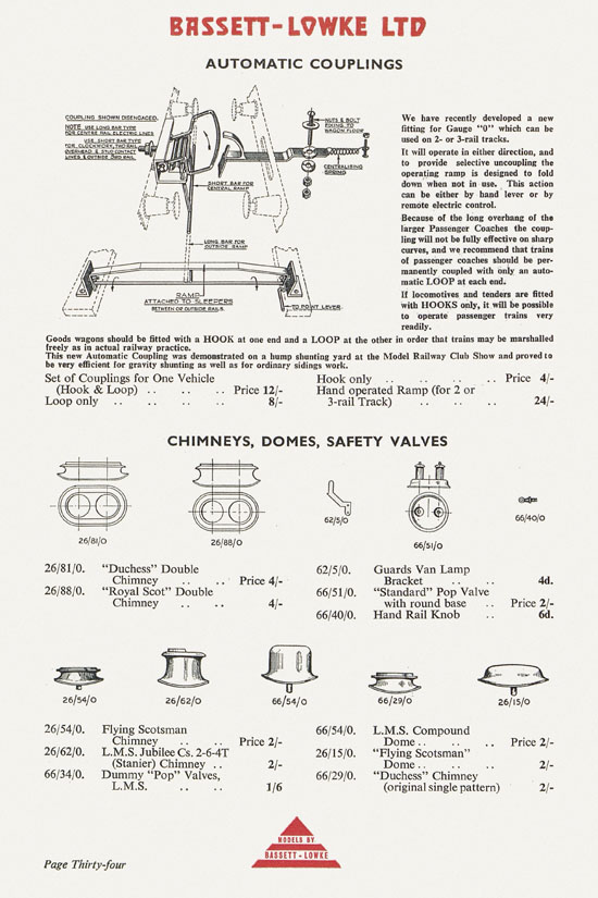 Bassett-Lowke catalogue 1960