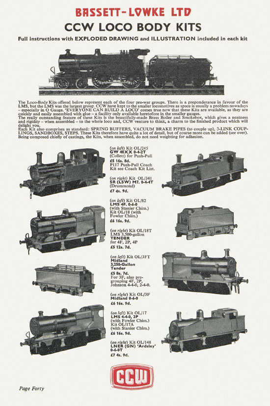 Bassett-Lowke catalogue 1960