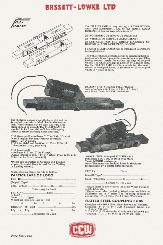 Bassett-Lowke catalogue 1960