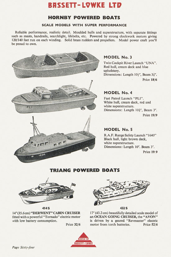 Bassett-Lowke catalogue 1960