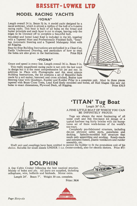 Bassett-Lowke catalogue 1960