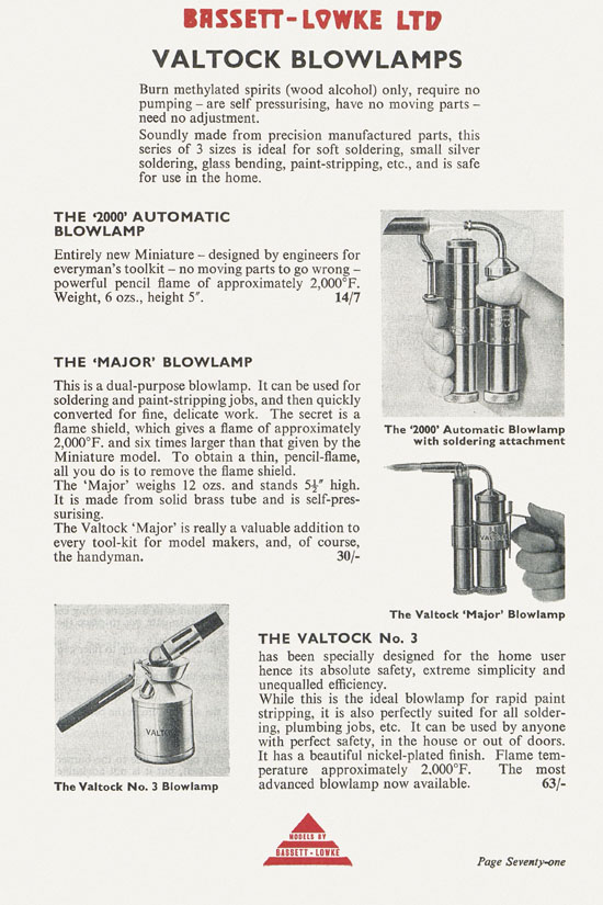 Bassett-Lowke catalogue 1960