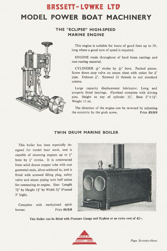 Bassett-Lowke catalogue 1960