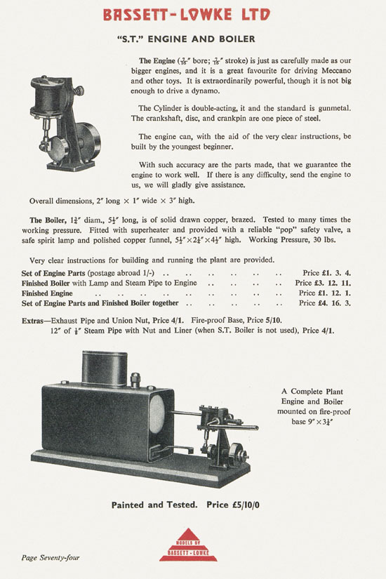 Bassett-Lowke catalogue 1960