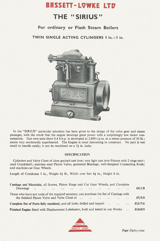 Bassett-Lowke catalogue 1960